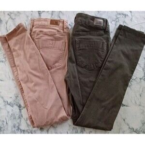 RSQ Jeans Woman Sz 3 Lot of 2 Ibiza Skinny  Distressed Destroyed Thrashed Skater